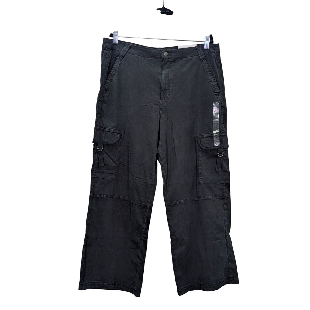 American Eagle Womens 16 Dreamy Drape Super High Rise Wide Leg Cargo Pants NWT